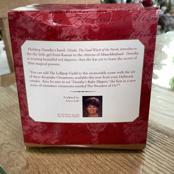 🎉HP🎉1998 Hallmark Ornament The Wizard of Oz Dorothy and Glinda, The Good Witch - Picture 2 of 7